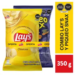 LAYS - Pack Papas Lay's Clásicas 150g y Piqueo Snax 200g
