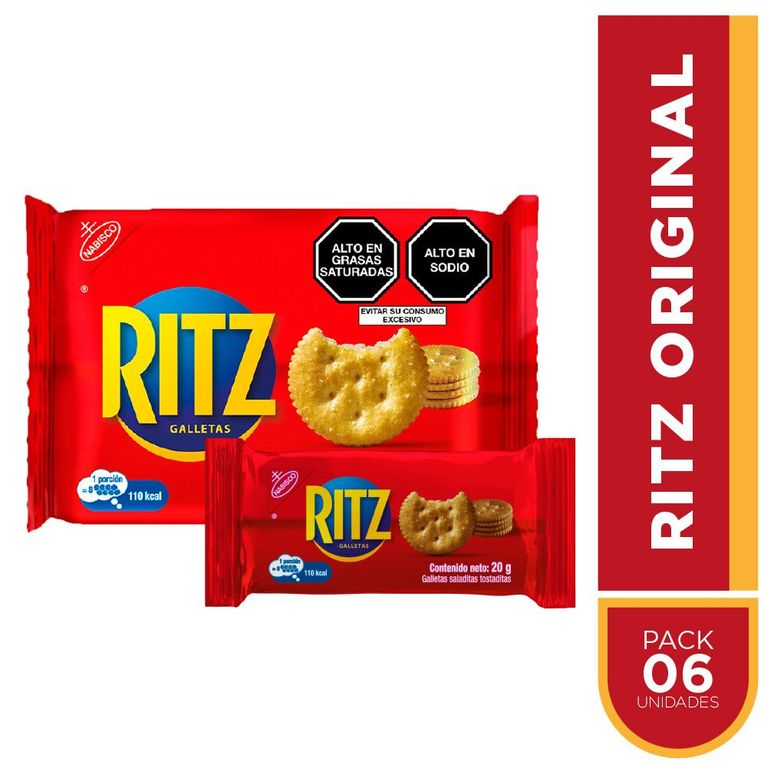 Galletas Ritz Plain Sixpack 120 g