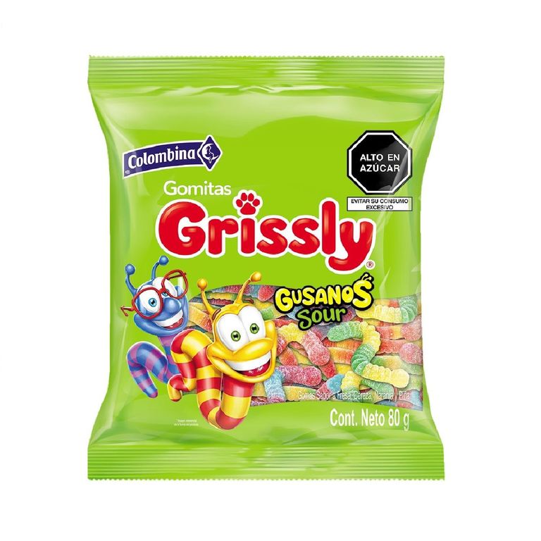 Gomitas Grissly Gusanos Bolsa 80 g