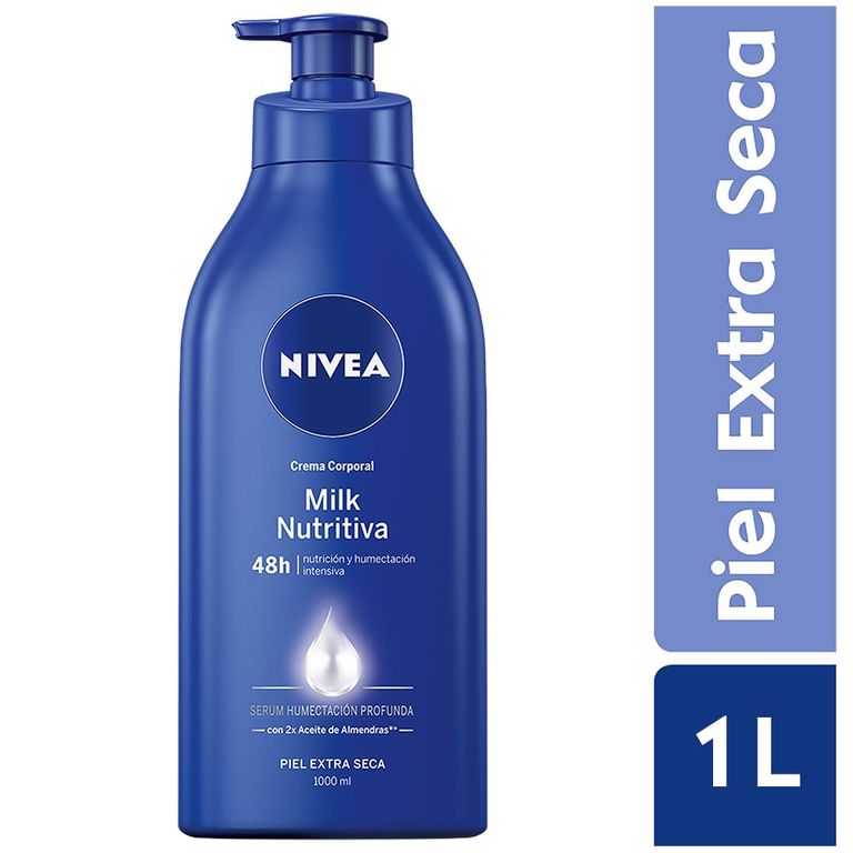 Loción Corporal Nivea Milk Nutritiva Envase 1 L