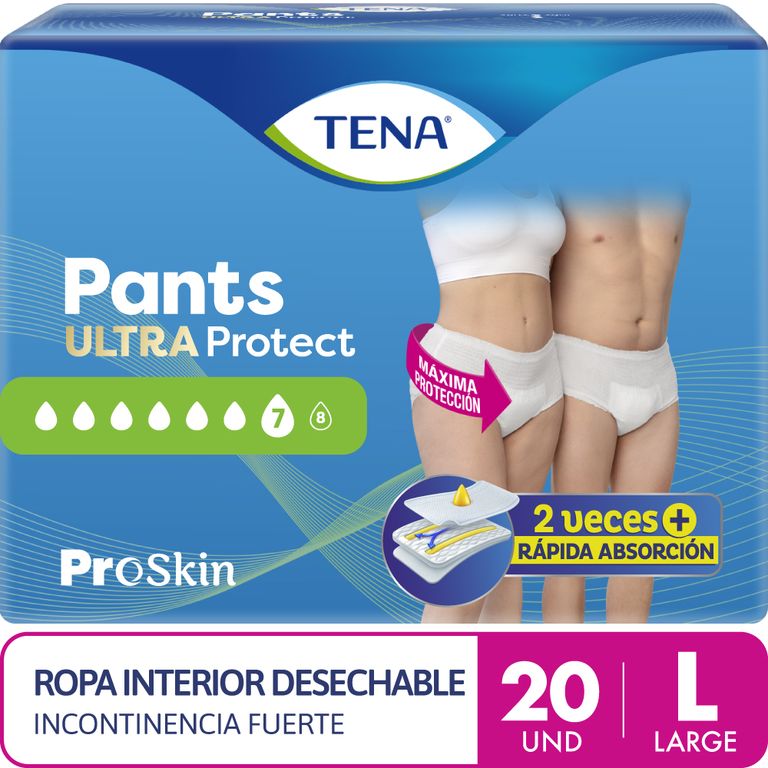 Pañal para Adulto Tena Pants Ultra Talla L Empaque 20 Und