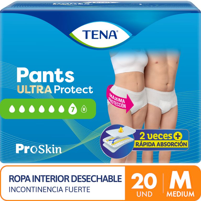 Pañal para Adulto Tena Pants Ultra Talla M Empaque 20 Und