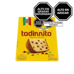 undefined - Panetón Todinnito Frutas Confitadas Pasas Caja 85 g