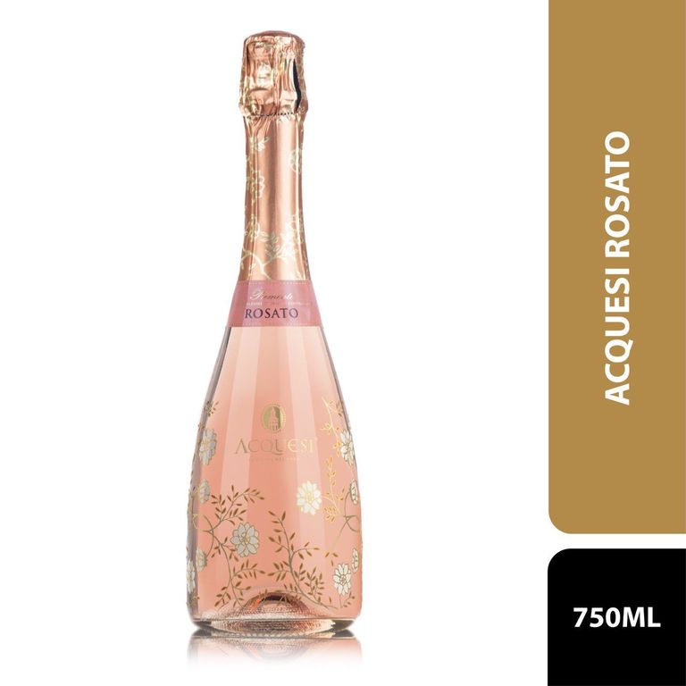 Espumante Acquesi Rosato Botella 750 mL