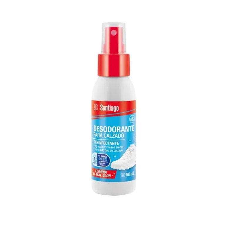 Desodorante Calzado en Spray Santiago Envase 80 mL