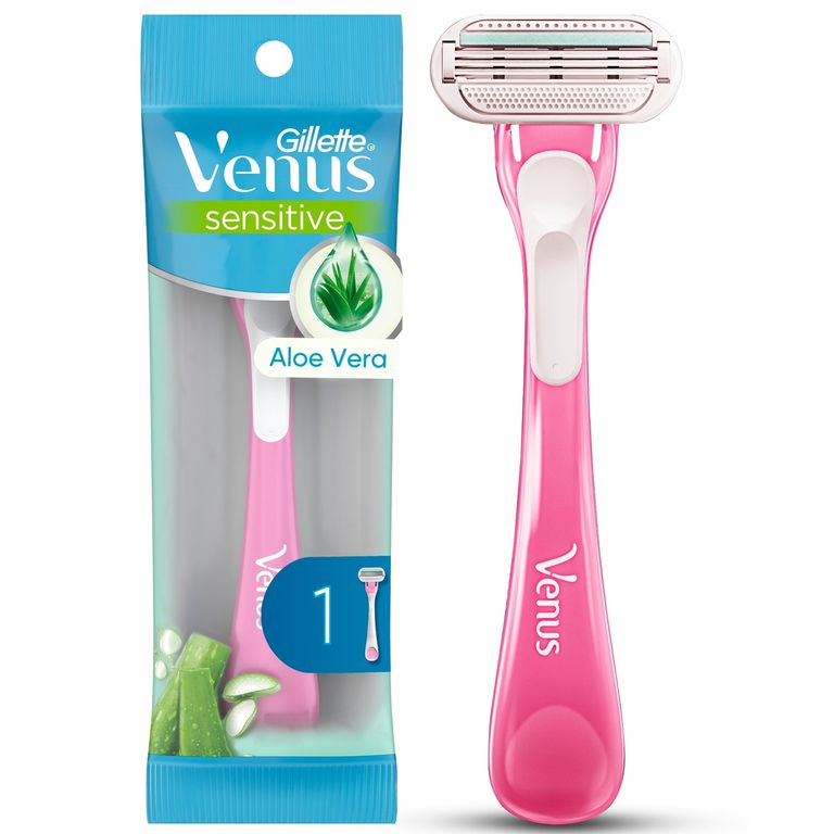 Máquina de Afeitar Venus Sensitive Aloe Vera Empaque 1 Und