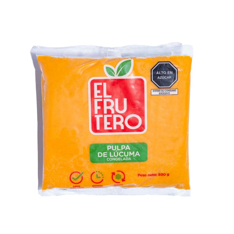 Pulpa de Lúcuma Congelada El Frutero Bolsa 500 g