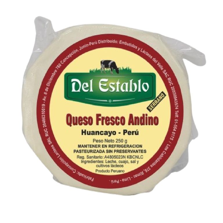 Queso Andino Del Establo Empaque 250 g