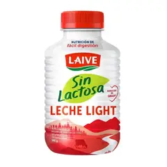 LAIVE - Leche Light Sin Lactosa Botella x 390 g