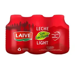 LAIVE - Sixpack Leche Light Sin Lactosa x 390 g