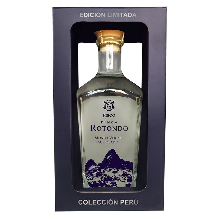 Pisco Acholado Mosto Verde Finca Rotondo Botella 750 mL