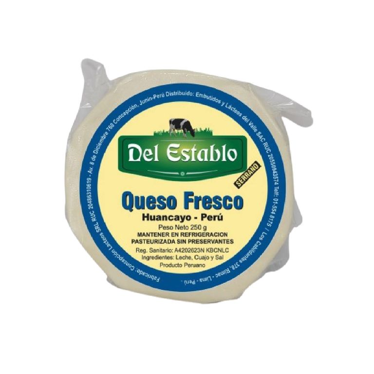 Queso Fresco Serrano Del Establo Empaque 250 g