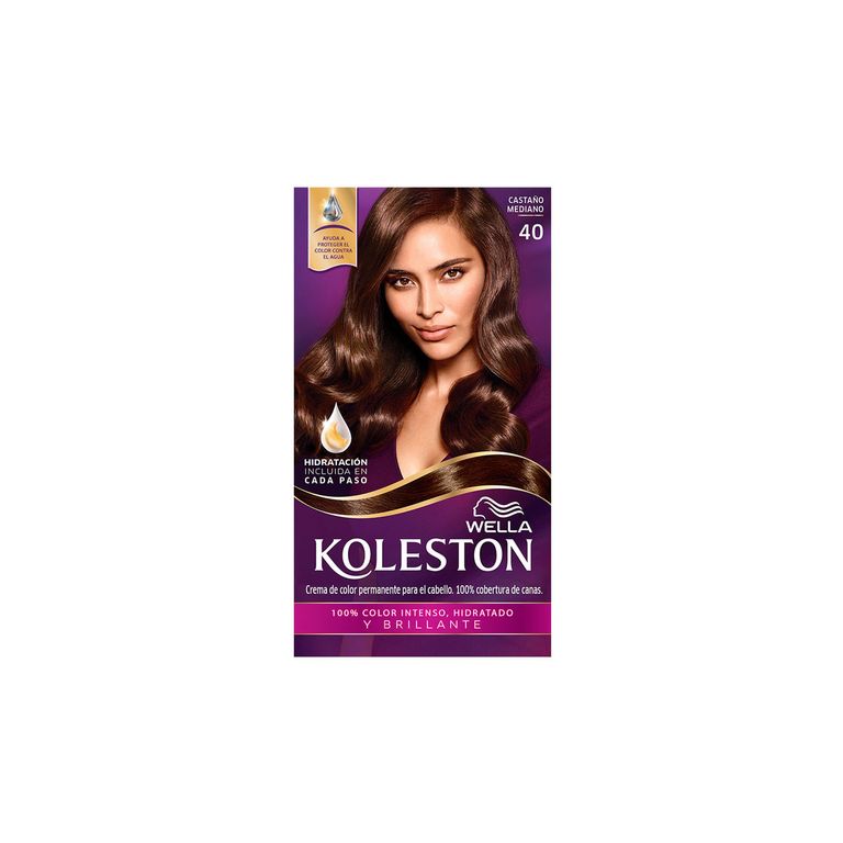 Kit Tinte Capilar Koleston 40 Castaño Medio
