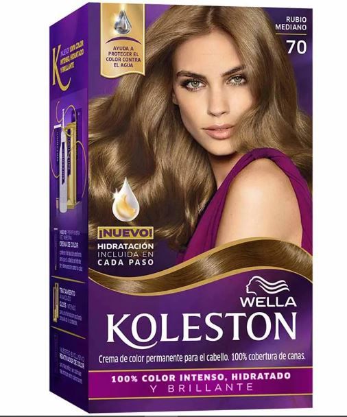 Kit Tinte Capilar Koleston Tono 70 Rubio Medio
