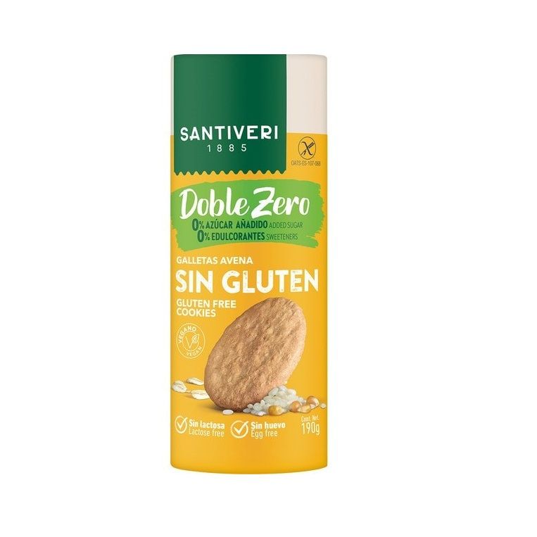 Galletas Santiveri Sin Gluten Doble Zero Bolsa 190 g