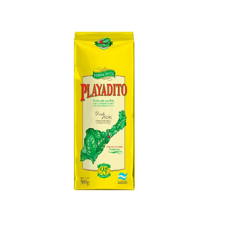 Yerba Mate Playadito Con Palo Bolsa 500 g