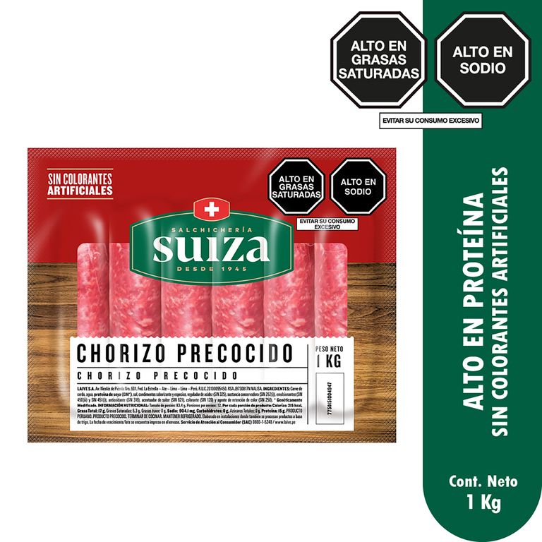Chorizo Parrillero Precocido Empaque 1 Kg