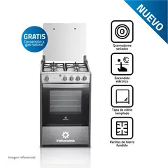 INDURAMA - Cocina a Gas Indurama CORUNA 24 Pulgadas con Encendido Eléctrico