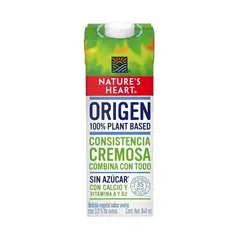 NATURES HEART - Bebida Vegetal Origen Avena sin Azúcar 946mL