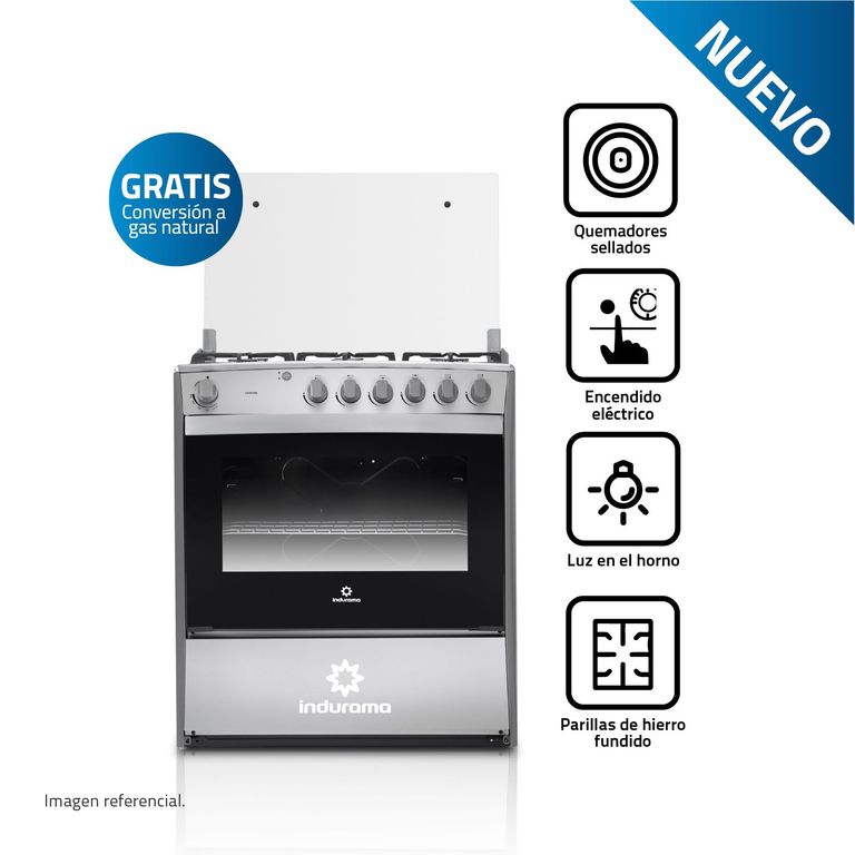 Cocina 32 Pulgadas 6 Hornillas con Encendido Eléctrico Cataluña Croma