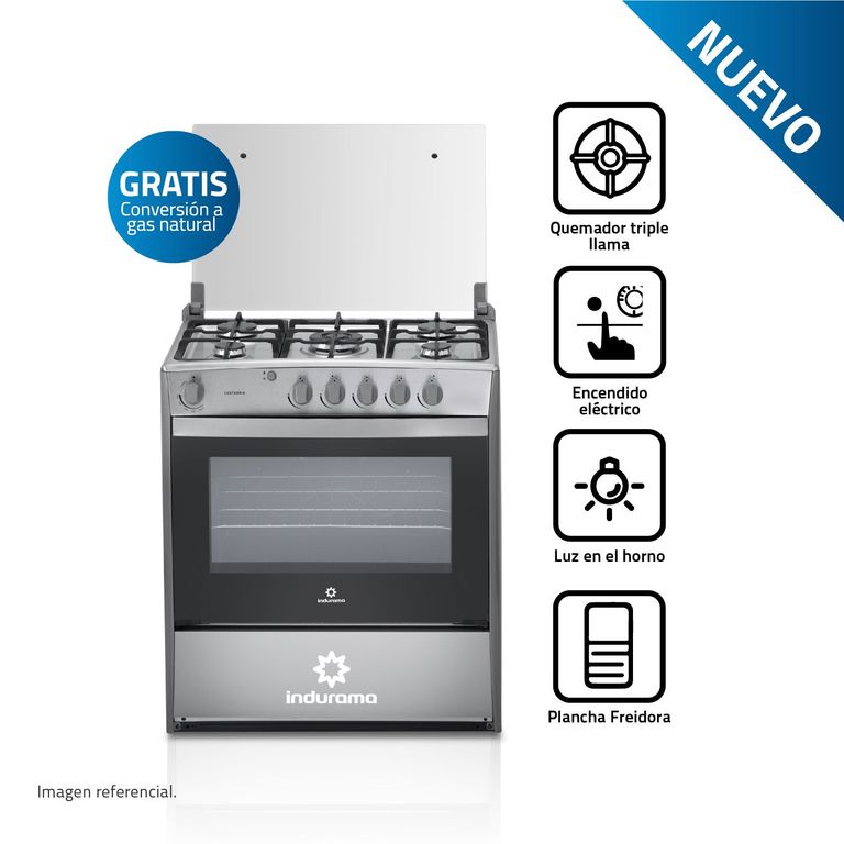 Cocina 32 Pulgadas 5 Hornillas con Encendido Eléctrico Cantabria Croma
