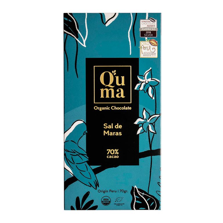 Chocolate Quma Sal de Maras 70% Cacao Envase 70 g