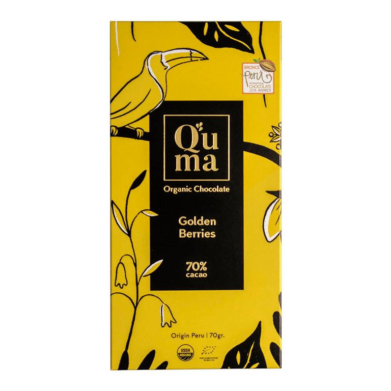 Chocolate Quma Aguaymanto 70% Cacao Envase 70 g