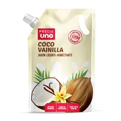 PRECIO UNO - Jabón Líquido Humectante Precio Uno Coco Vainilla Doypack 1 L