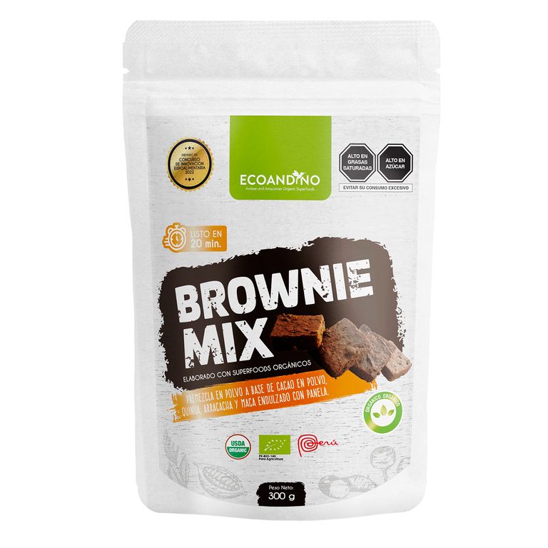 Pre Mezcla Ecoandino Brownie Doypack 300 g