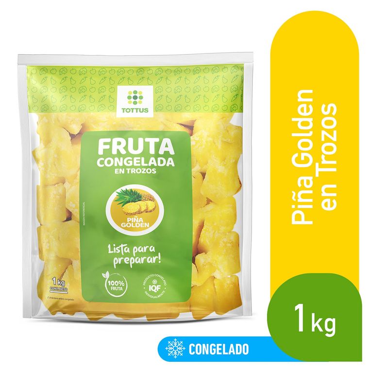 Piña Congelada en Trozos Tottus Bolsa 1 Kg