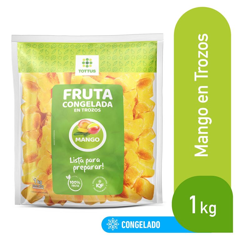Mango Congelado en Trozos Tottus Bolsa 1 Kg