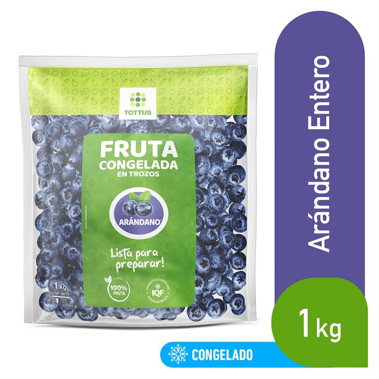 Arándano Congelado Entero Tottus Bolsa 1 Kg