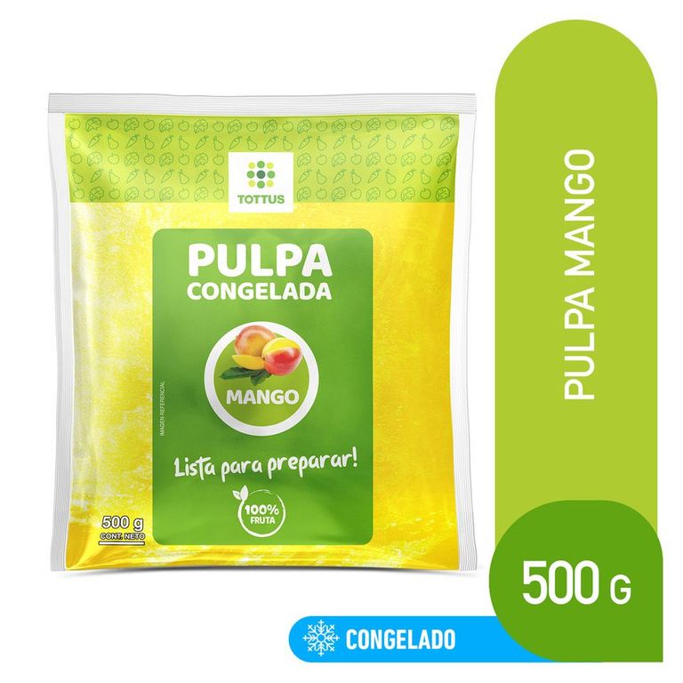 Pulpa de Mango Congelada Tottus Empaque 500 g