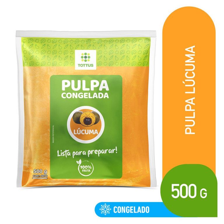 Pulpa de Lúcuma Congelada Tottus Bolsa 500 g