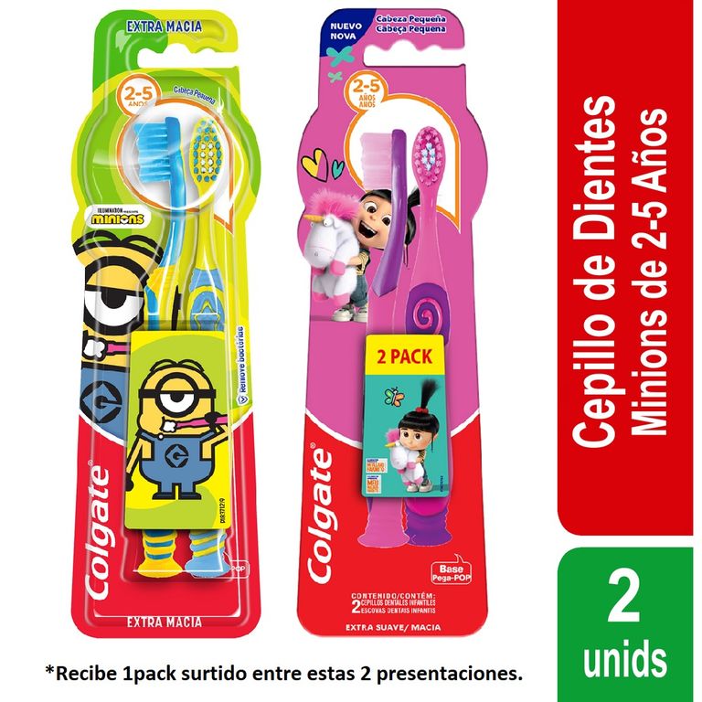 Cepillo Dental Niños Colgate Agnes & Fluffy Empaque 2 Und