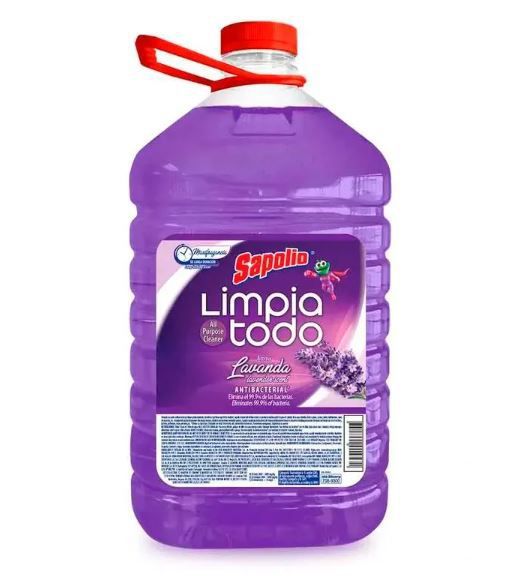 Limpiatodo Antibacterial Sapolio Lavanda Botella 4.9 L
