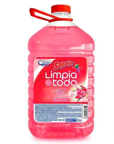 Limpiatodo Antibacterial Sapolio Floral Botella 4.9 L