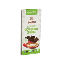 ECOANDINO - Pasta de Cacao Criollo Ecoandino Envase 100 g