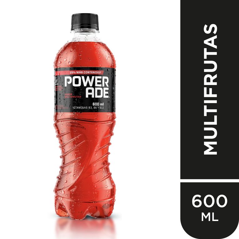 Bebida Rehidratante Powerade Multifrutas Botella 600 mL
