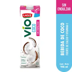 LAIVE - Bebida de Coco Sin Endulzar Laive Caja 946 mL