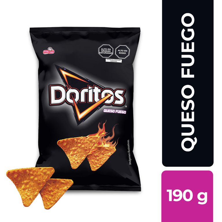 Tortilla Chips Doritos Queso Fuego Bolsa 190 g