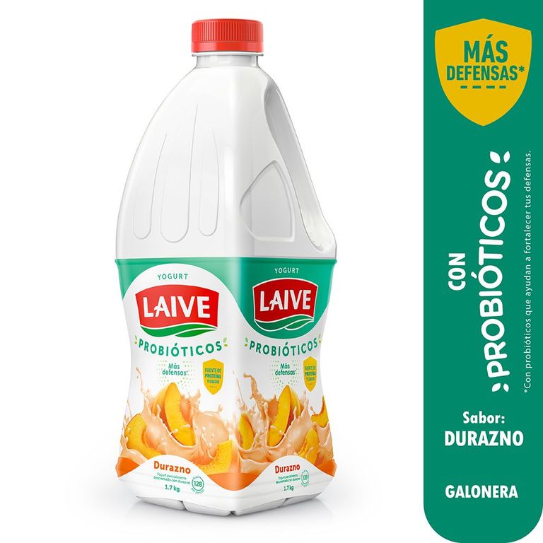 Yogurt con Durazno Laive Botella 1.7 Kg