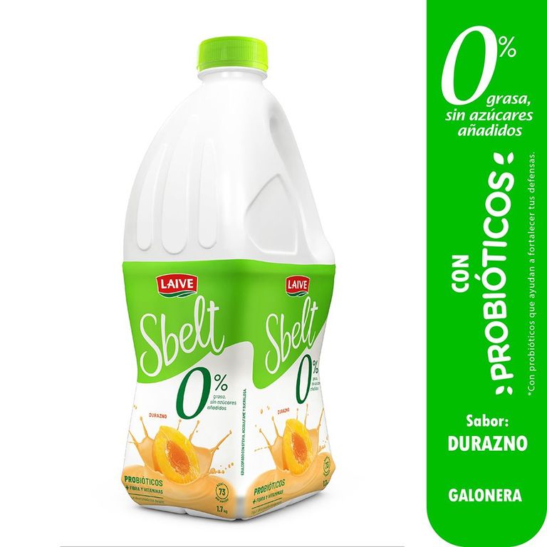 Yogurt Laive Sbelt Durazno Botella 1.7 Kg