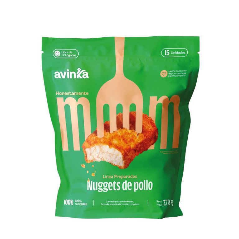 Nuggets de Pollo Avinka Bolsa 15 Und