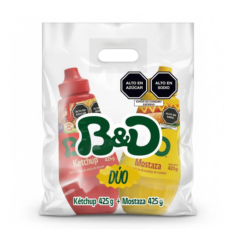 Pack B&D Ketchup 425 g + Mostaza 425 g
