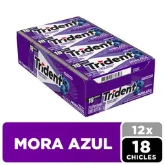 TRIDENT - Chicle Mora Azul Display 367 g