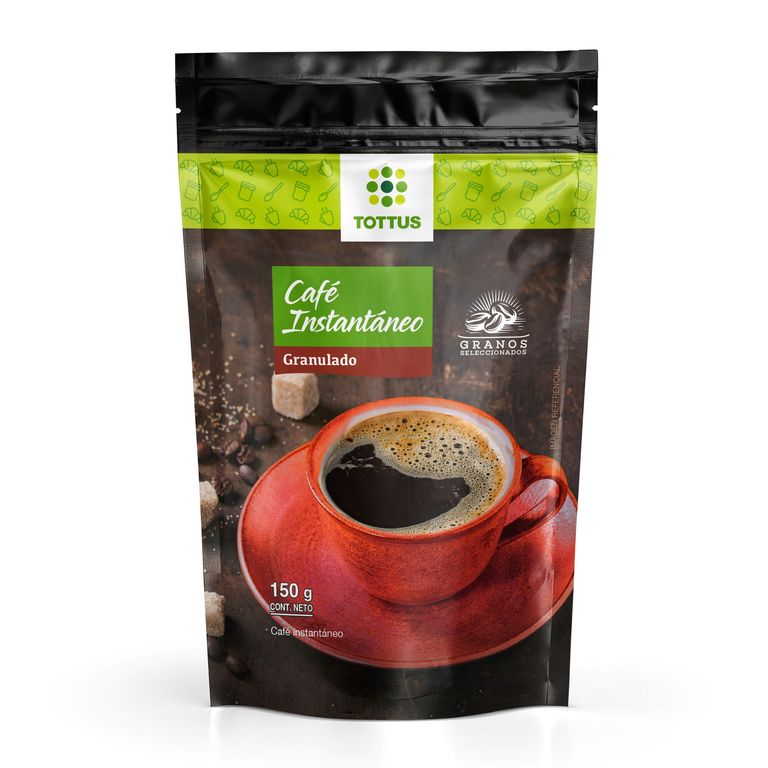 Café Instantáneo Granulado Tottus Doypack 150 g