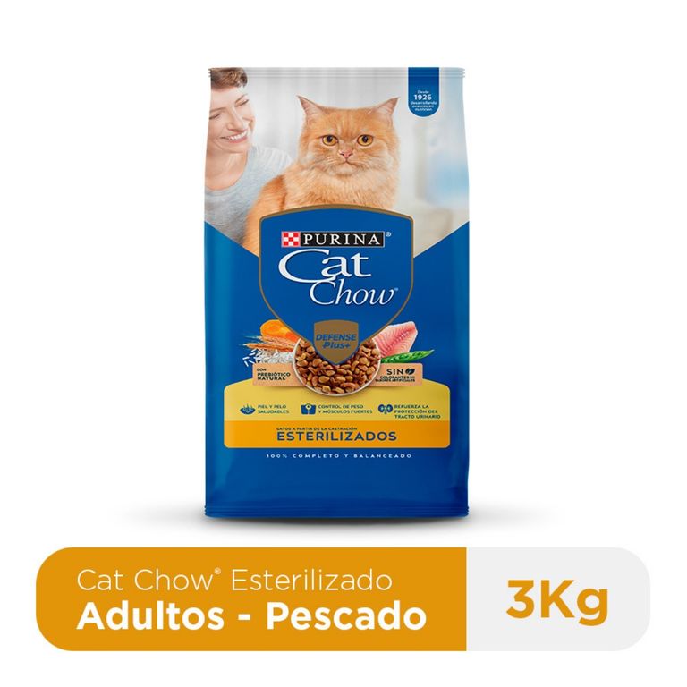 Alimento Seco Gatos Esterilizados Cat Chow Bolsa 3 Kg