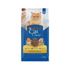 CAT CHOW - Alimento Seco Gatos Esterilizados Cat Chow Bolsa 3 Kg