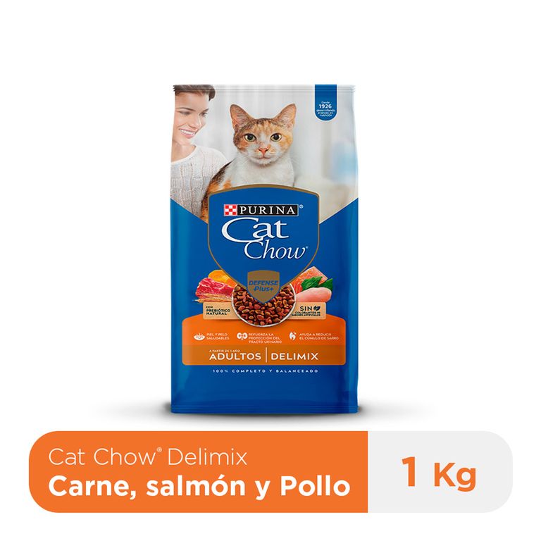 Alimento Seco Gatos Adultos Cat Chow Deli Mix Bolsa 1 Kg